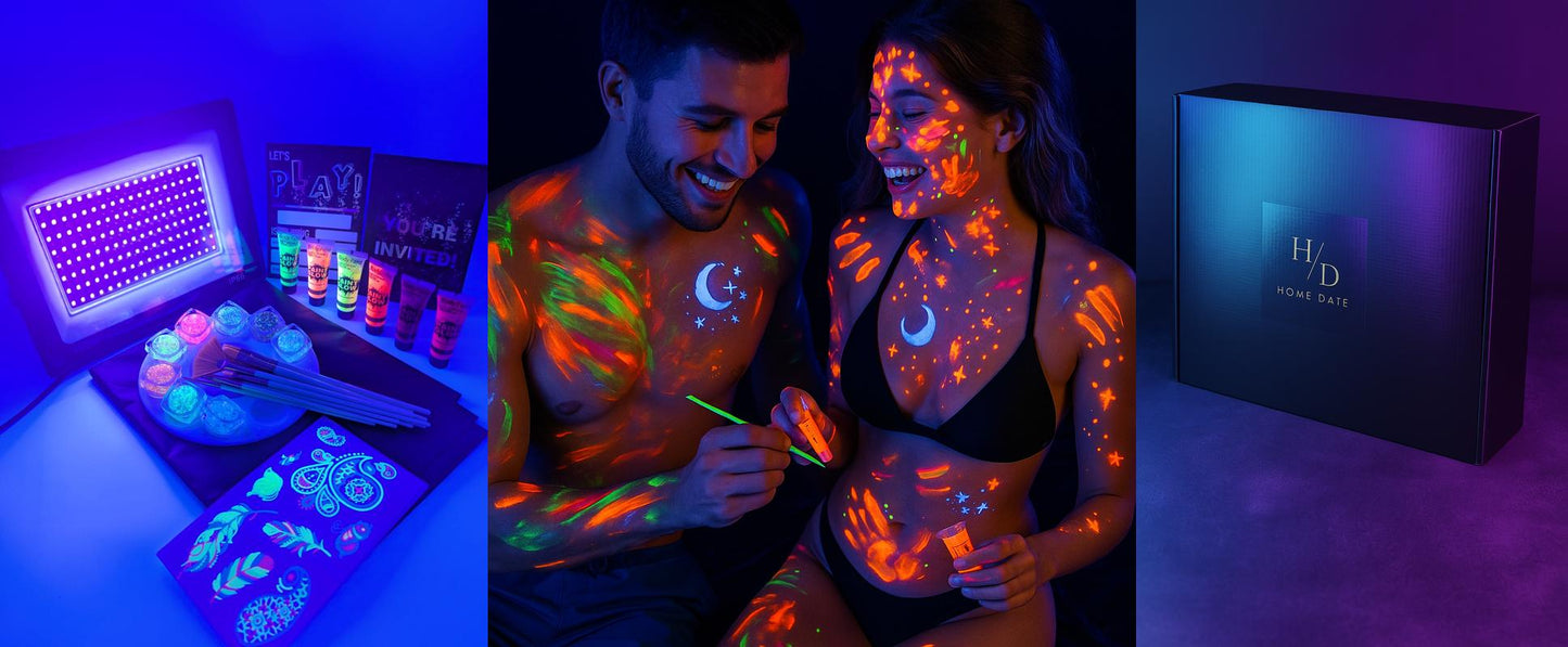 UV Bodypainting HomeDate Box – Das kreative Date für Zuhause